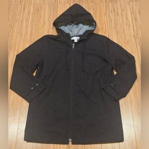 Casual Corner Annex Black Hooded Women's Coat
